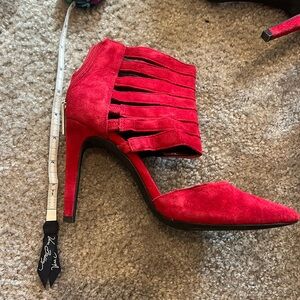 Red BCBG heels size 5.5/6
